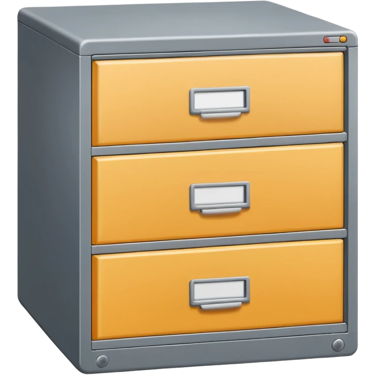 filing cabinet with vertical stacked drawers emoji