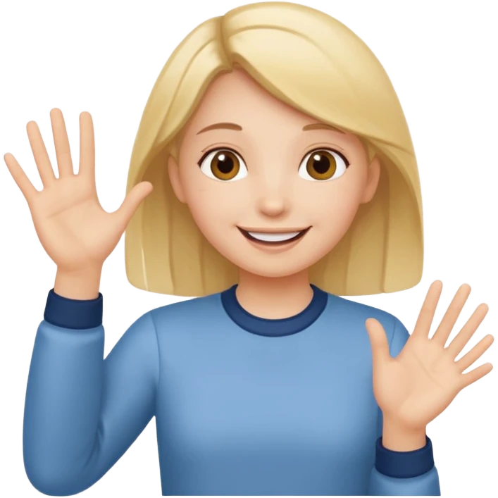 A girl teaching words..so i need a girl position like she us teaching emoji