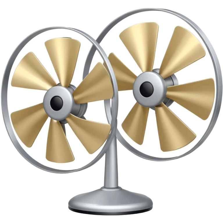 two fans with motion lines emoji