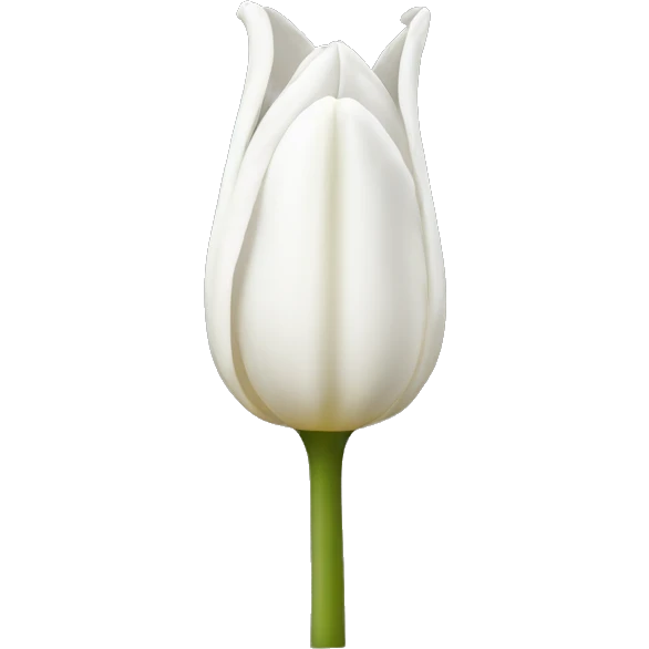 white tulip  emoji