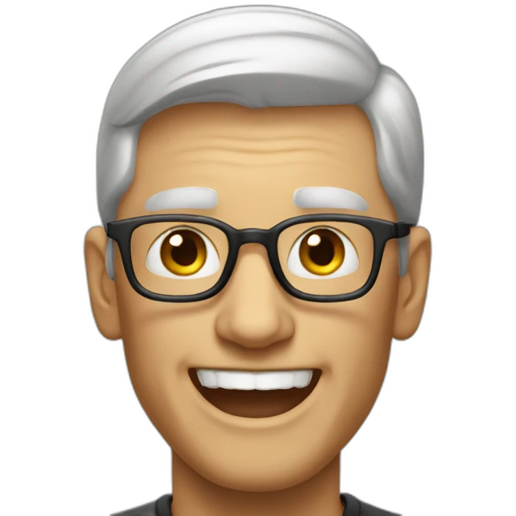 Tim Cook celebrating emoji