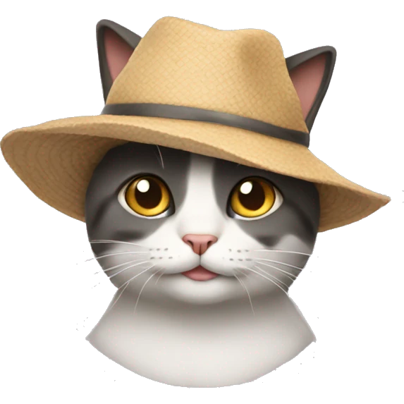 Cat with a hat emoji