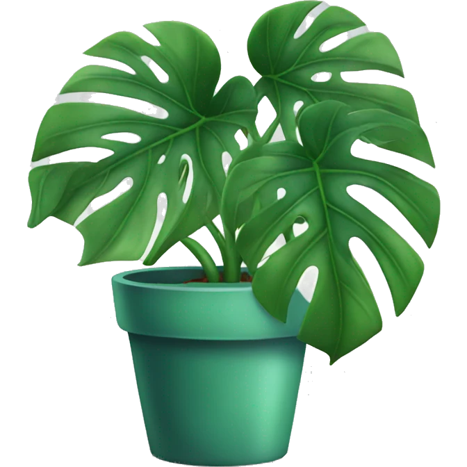 Monstera plant emoji