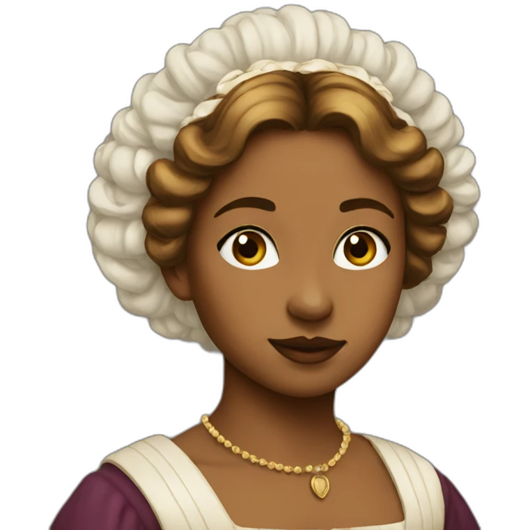 Renaissance girl emoji