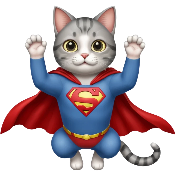 Superman cat emoji