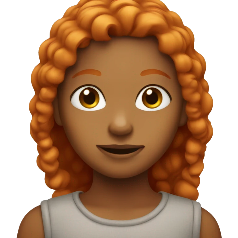 ginger girl emoji
