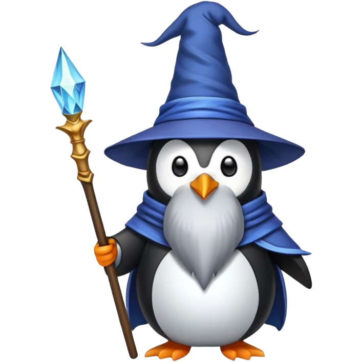 Penguin Wizard emoji