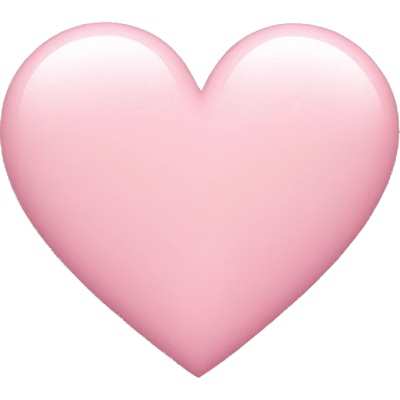 Baby pink heart emoji