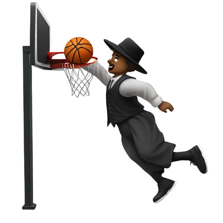 Amish slam dunk emoji