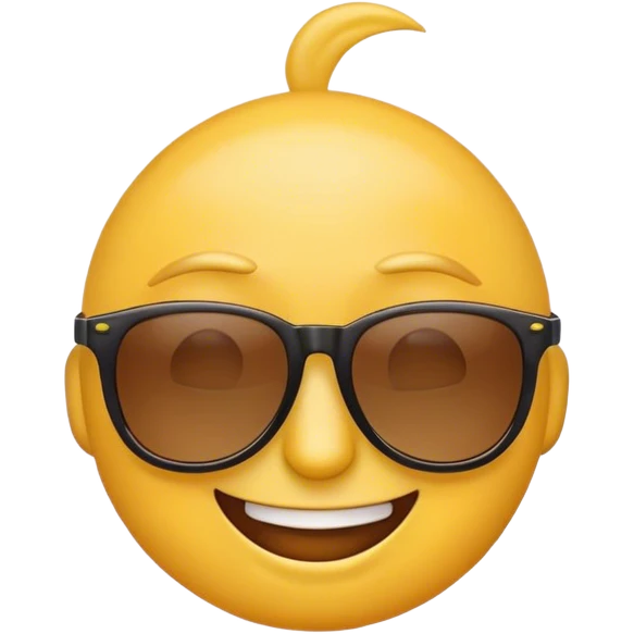 smirking emoji with sunglasses on emoji