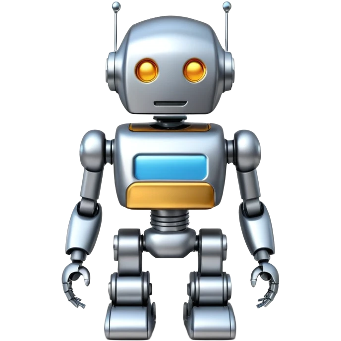 robot ia 3d emoji