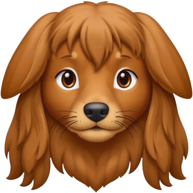 Miny long haired doxen  emoji