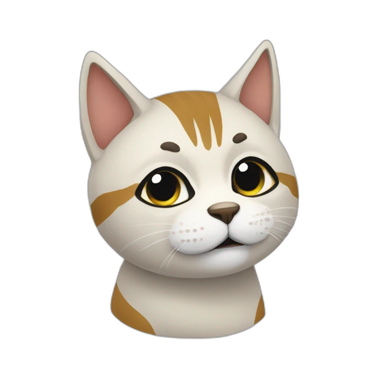 Chat sur un âne emoji