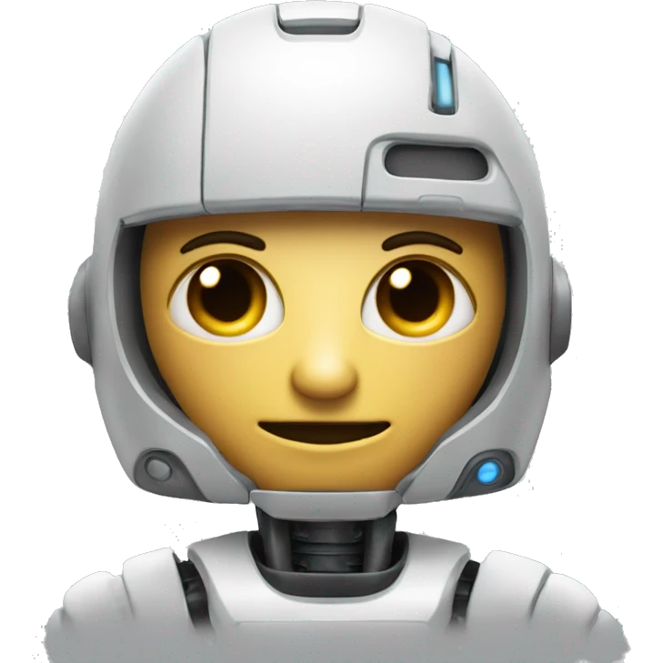 create emojie that describes AI make it like robot not like human, do some electronic details aound it emoji