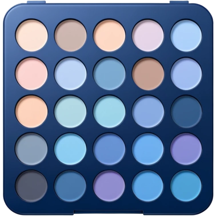 pastel blue eyeshadow palette  emoji