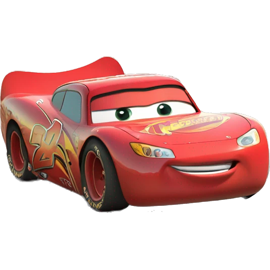 Lightning McQueen on Route 66 emoji