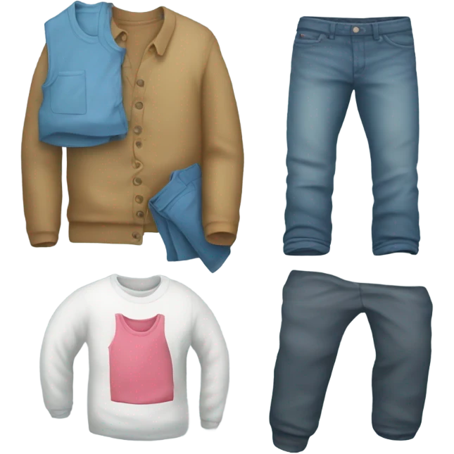 a pile of clothes emoji