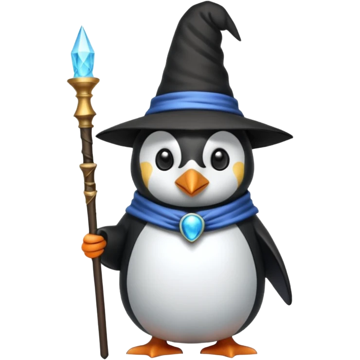 Penguin Wizard emoji