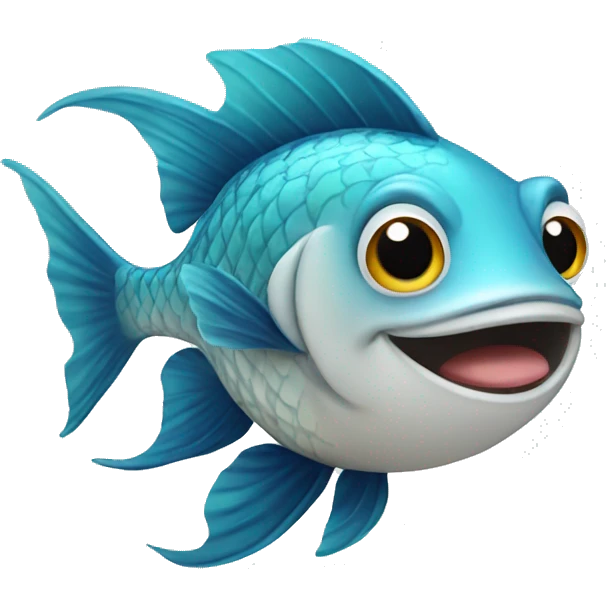 fish with smile emoji