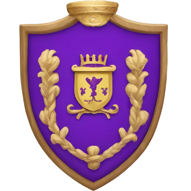 Purple coat of arms emoji
