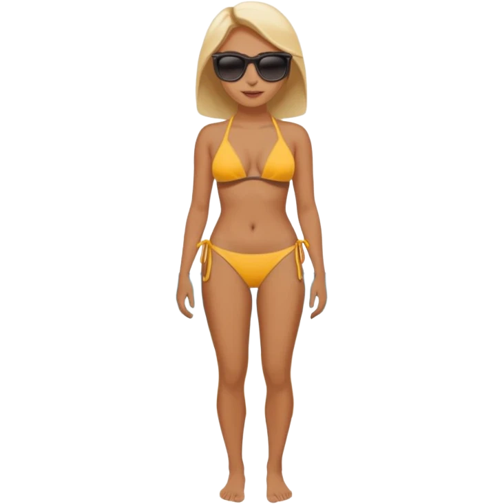 MUJER CUERPO COMPLETO EN LA PLAYA emoji