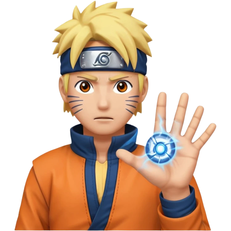 Naruto holding rasengan emoji