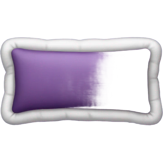 Dark purple pillow no face emoji