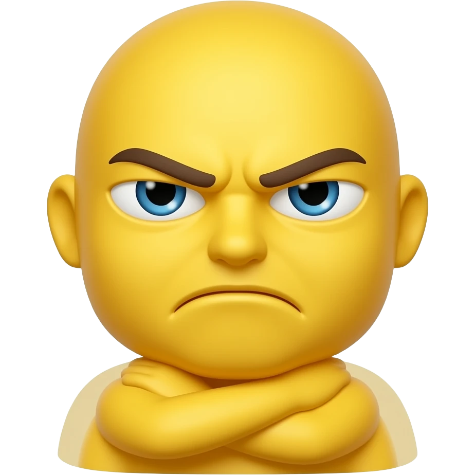 Basic Yellow Emoji face choking wrapping both hands around their neck out of annoyance emoji