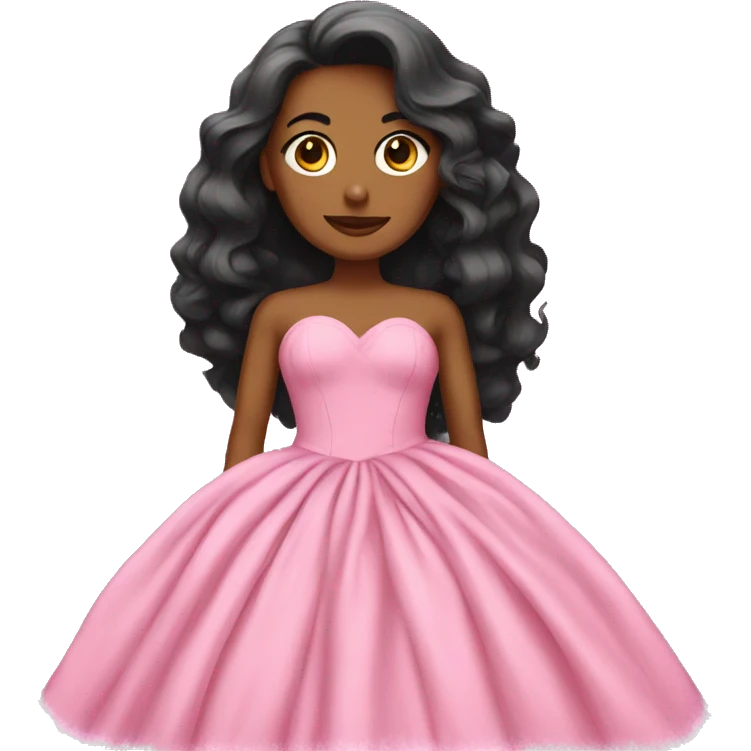 pink gown emoji