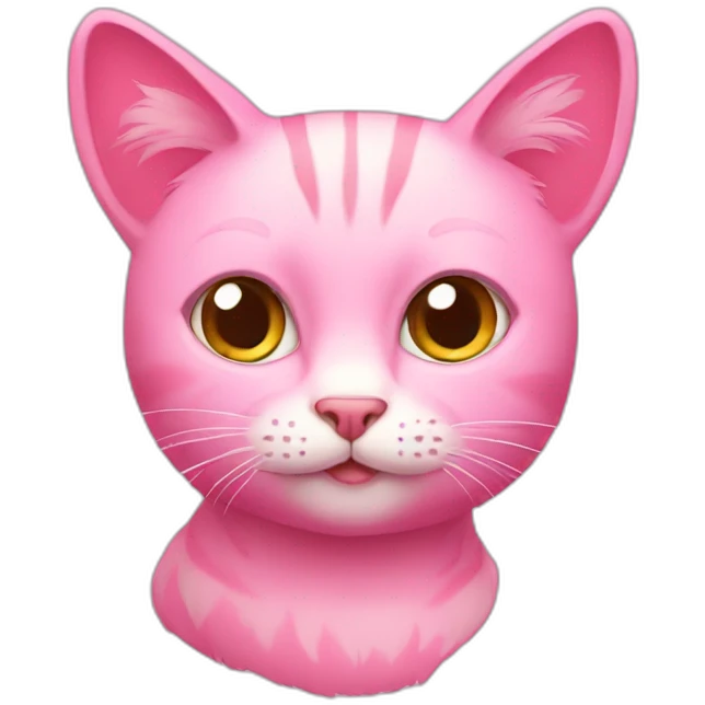 Pink cat emoji