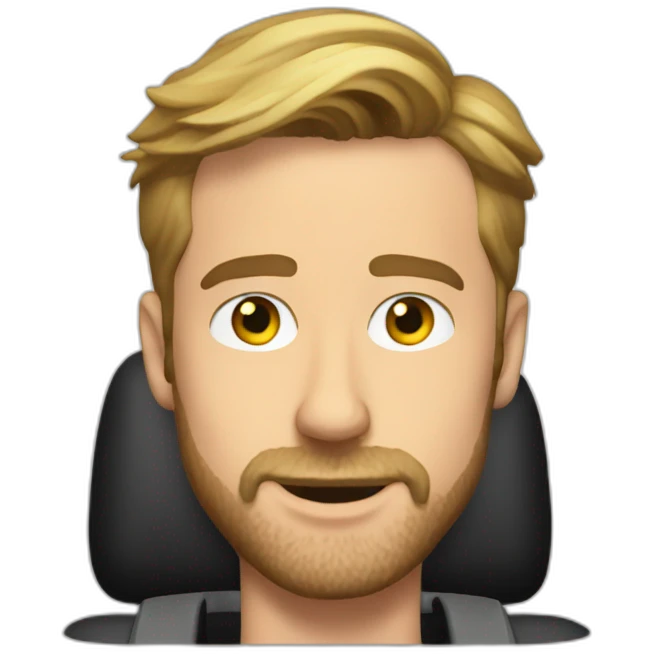 Ryan Gosling driving emoji