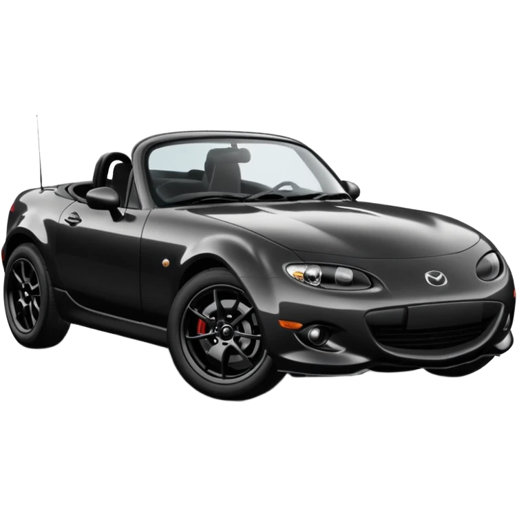 Mazda mx 5 black black rims  emoji