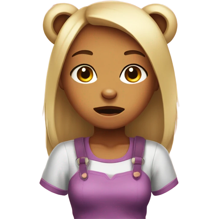 Animal Girl bear mad emoji