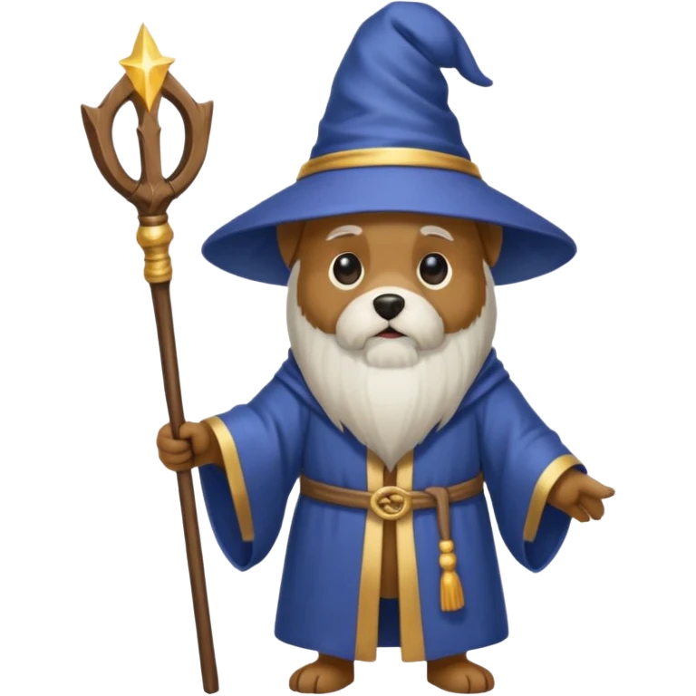 Dog wizard emoji