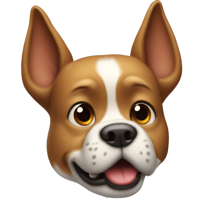 The funny dog head emoji