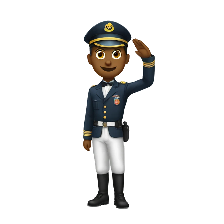 Saluting emoji
