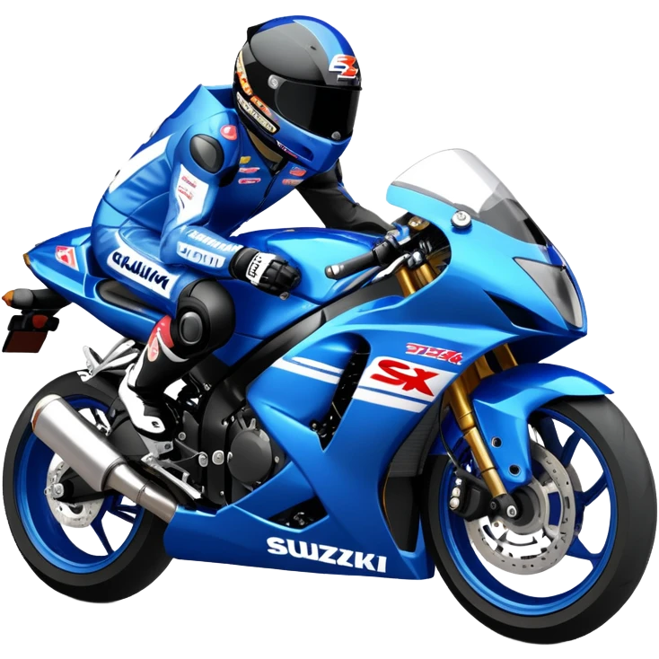 Deep pearl blue #2 Suzuki GSXR 750 emoji