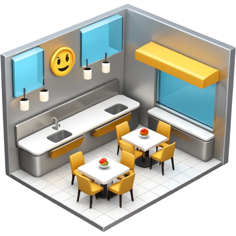 3d restaurant emoji
