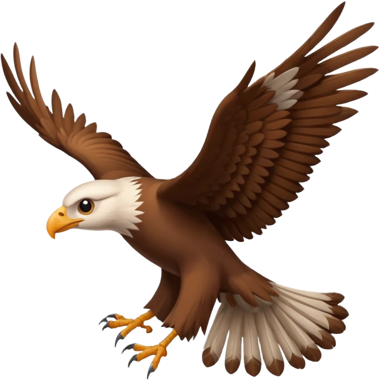 Kartal uçan kuş emoji