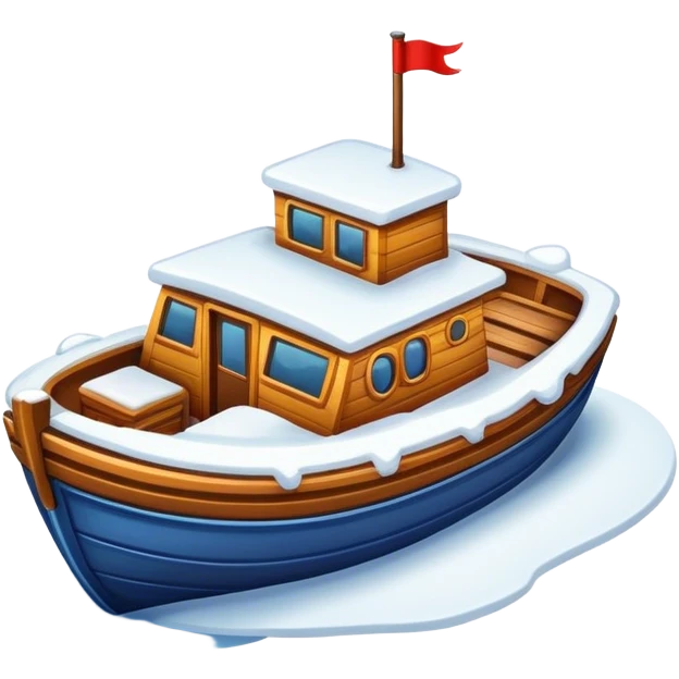 Snow boat  emoji