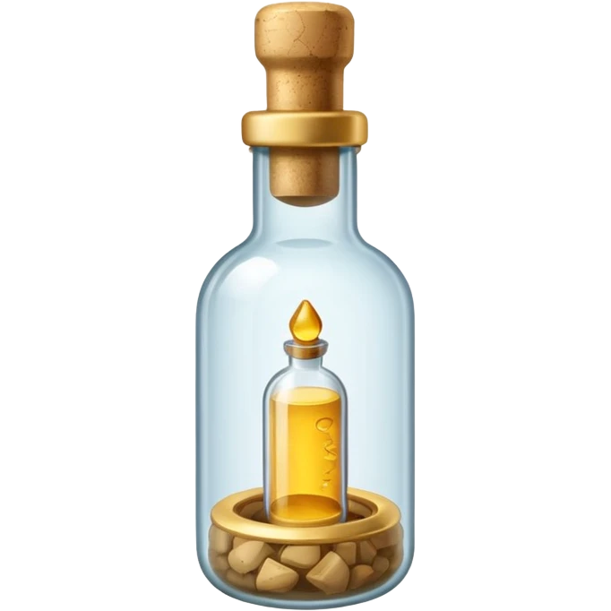 A Message Bottle, ring inside emoji