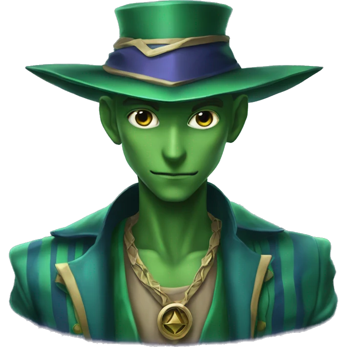 Yugioh dark magician green skin emoji