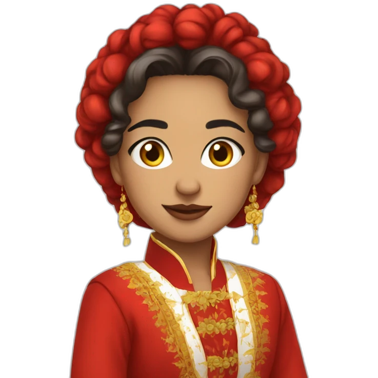 sexyy red in romanian traditional outfit emoji