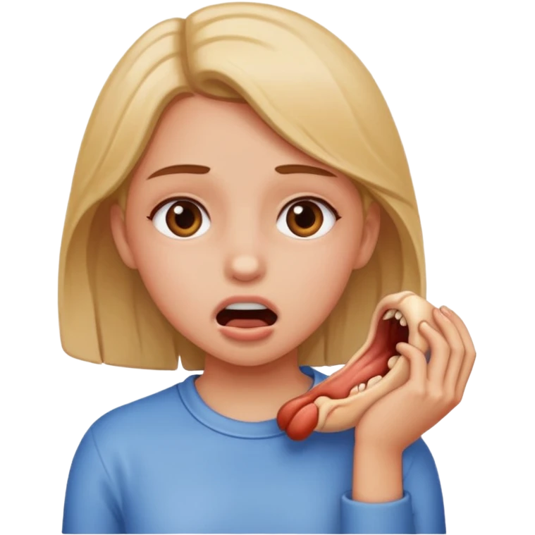 Girl getting choked emoji