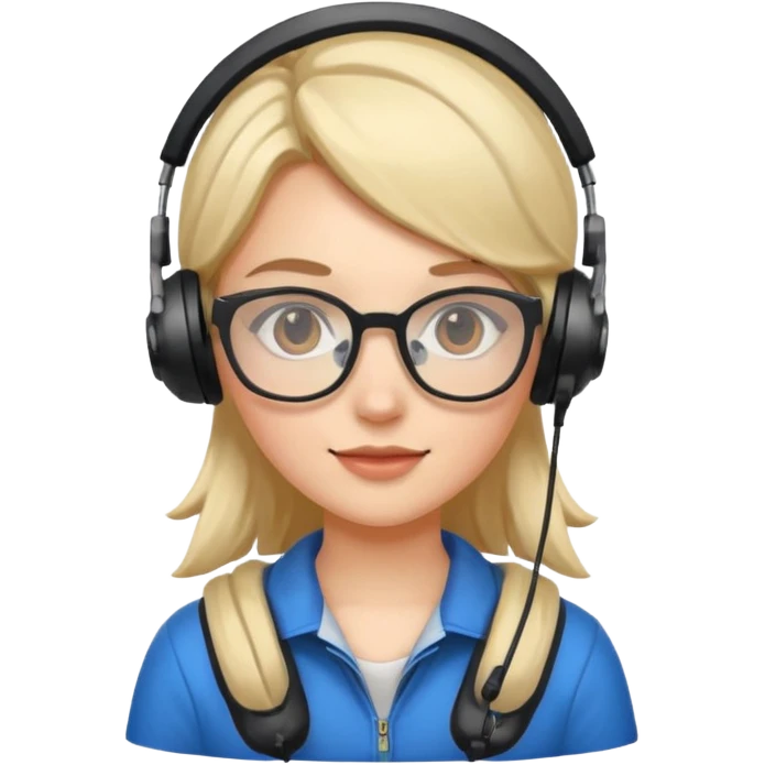 gamer girl with glasses emoji