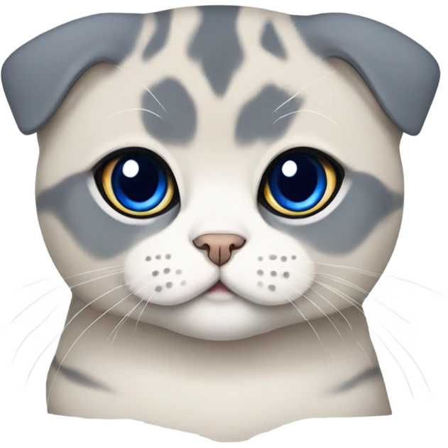 Scottish fold with Blue Point colours emoji