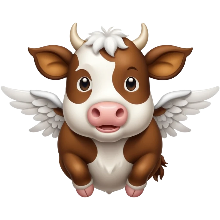 Flying cow with wings  emoji