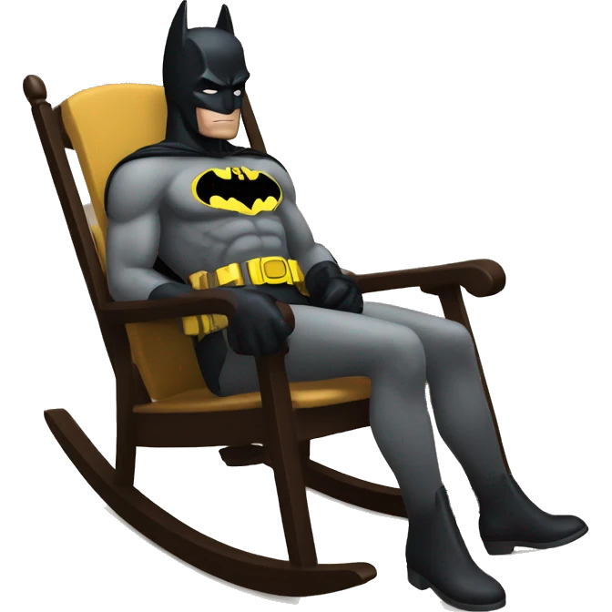 BATMAN ON Rocking chair emoji