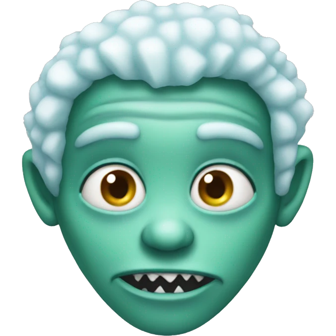 Frozen alien emoji
