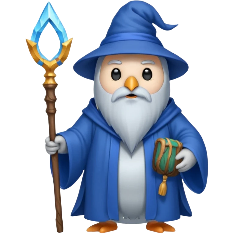 Penguin Wizard emoji